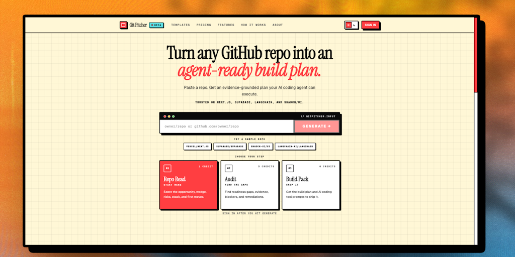 Opposite engineer any GitHub repo into an agent-ready plan - Git Pitcher 7db3a787 ea0f 4b31 8929 10b781910d54.png