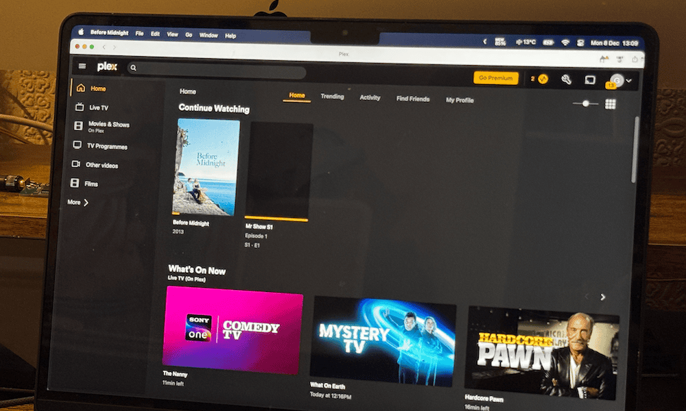 the plex web app running on a laptop.png