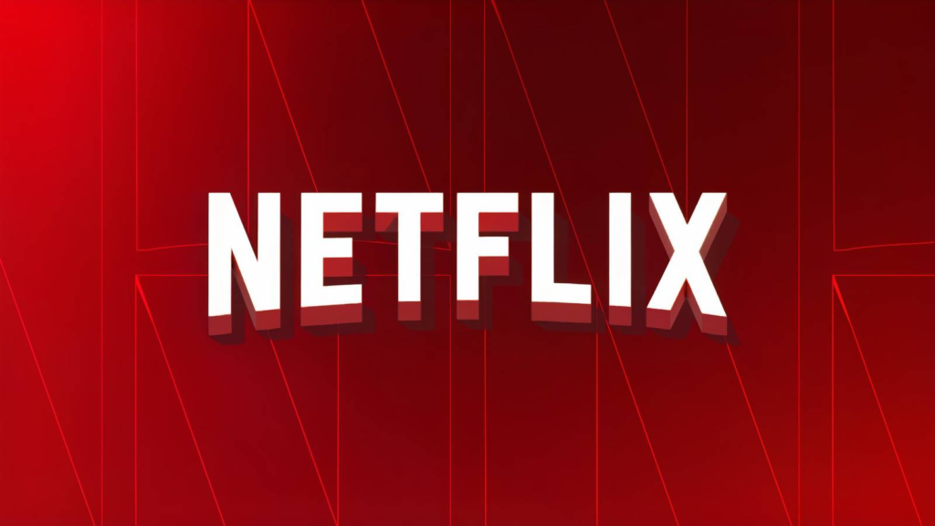 a white 3d netflix logo centered on a dark red geometric background.png