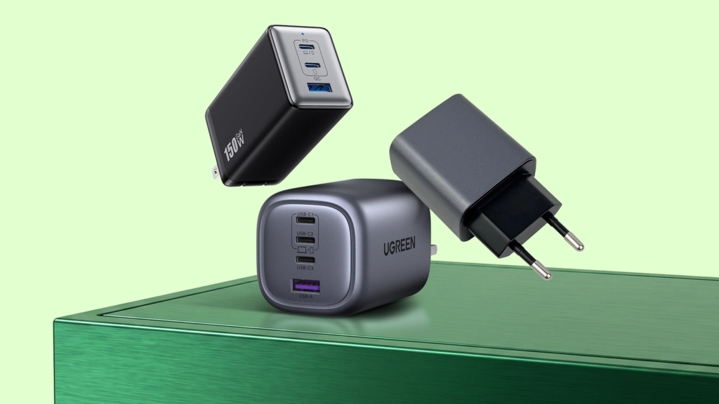I ended purchasing random chargers after finding out how they in fact paintings three chargers floating above a green surface.png