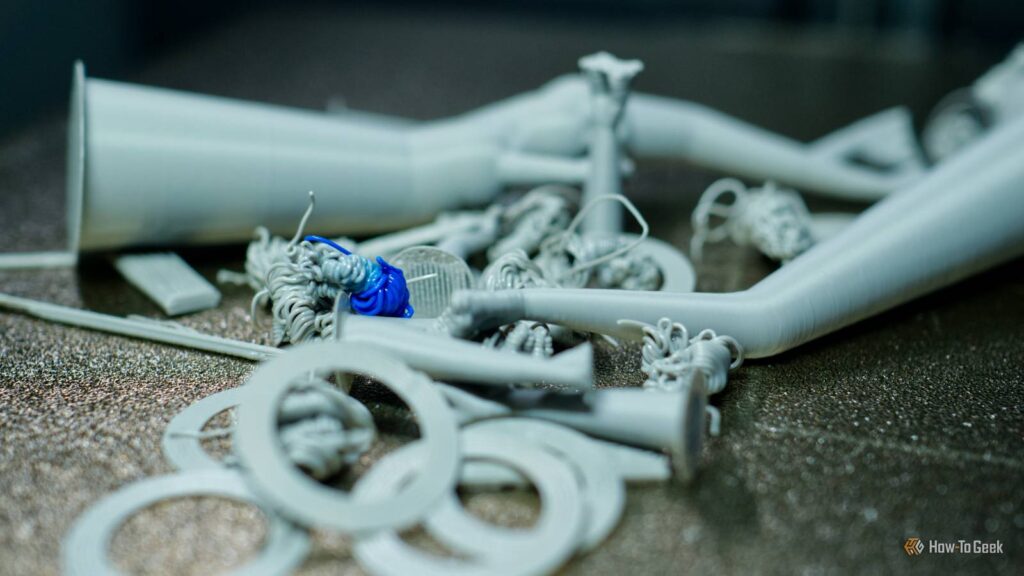Why you will have to put your Three-D printing "waste" again into new fashions 3d printer filament poop on a bambu lab p2s print bed.jpg