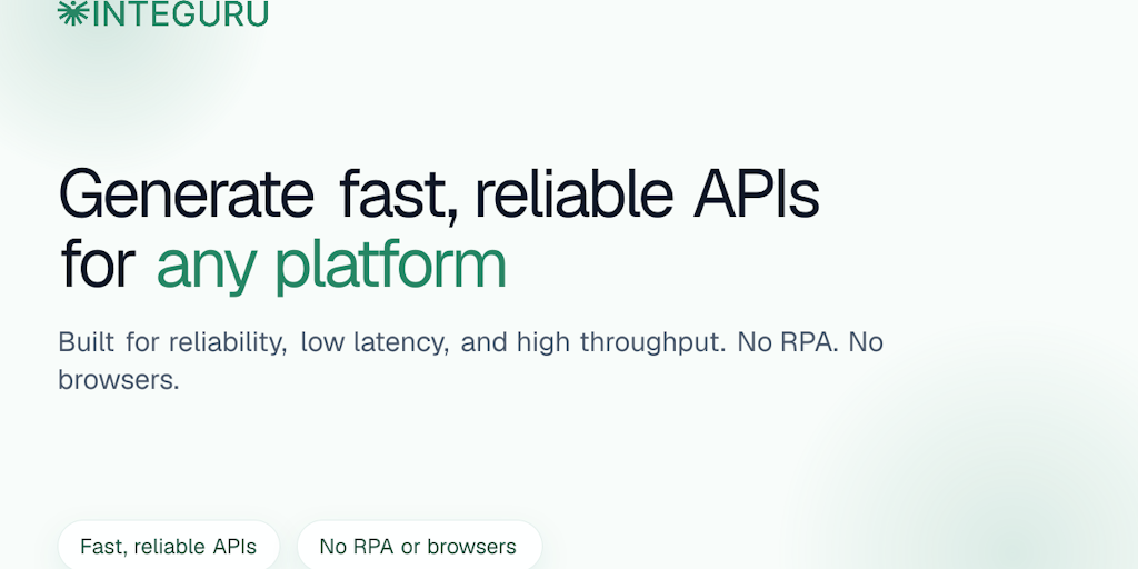 Integuru: Generate speedy, dependable APIs for any platform. No browsers 5e4f5e7c 9e45 41bc 8121 a9f6fac3977e.png