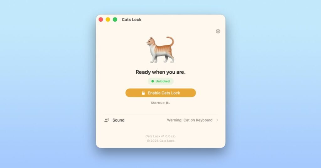 Indie App Highlight: ‘Cats Lock’ is a a laugh Mac app that solves cat keyboard junk mail catslock.jpg