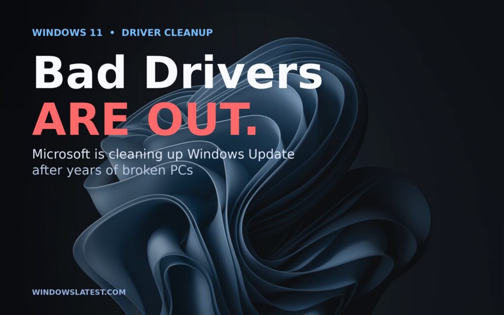 Microsoft is killing dangerous drivers in Home windows Replace, admits Home windows 11 PCs had been breaking for years windows 11 bad drivers in catalog.jpg