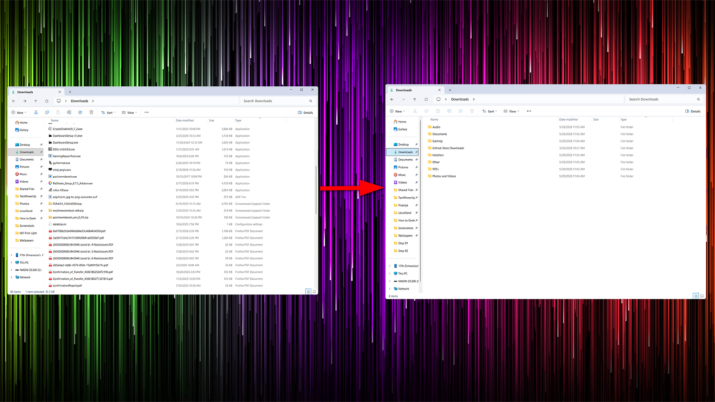 Your Home windows downloads folder is a multitude, this is the fastest method to blank it declutter downloads folder fi 1.png