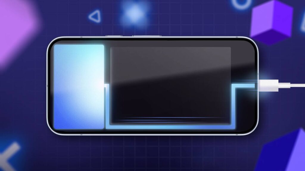 illustration of a plugged in smartphone showing a glowing blue energy line bypassing the battery are.jpeg