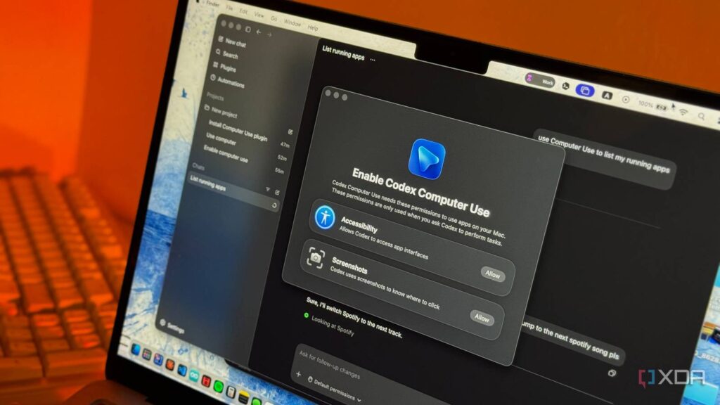 macos system settings dialog showing enable codex computer use feature with accessibility and screen.jpeg