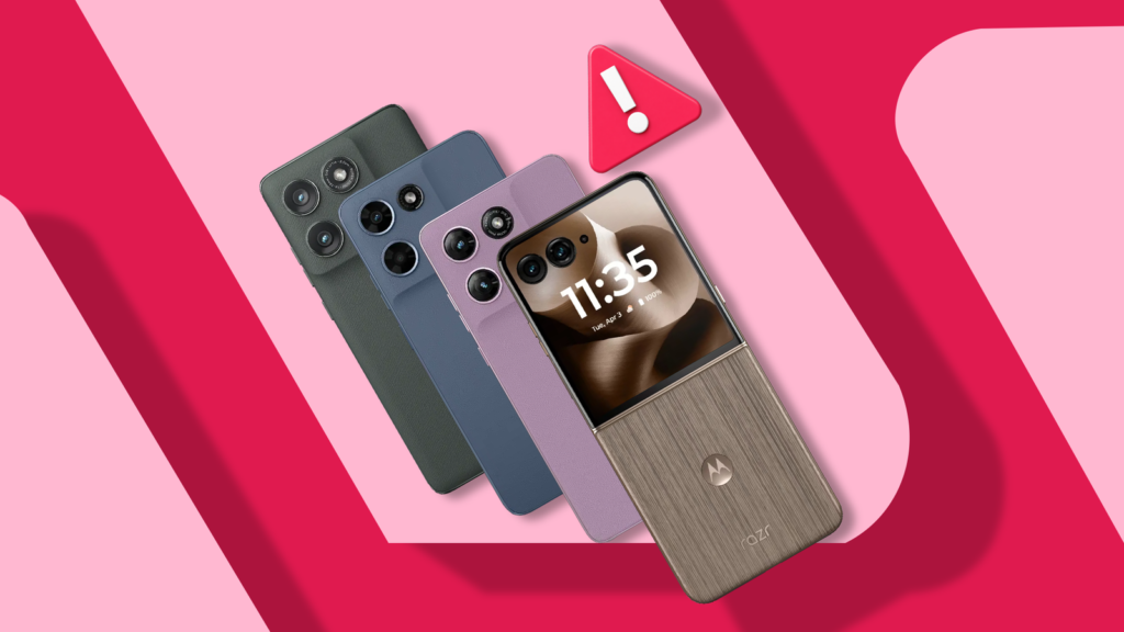 I nearly purchased a Motorola telephone once more till I seemed past the {hardware} motorola phones arranged beside a warning symbol.png