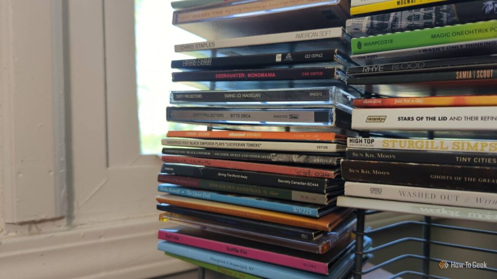 Your physician most likely nonetheless makes use of CDs, and six different causes they may not move away several albums on a wire rack cd holder.jpg