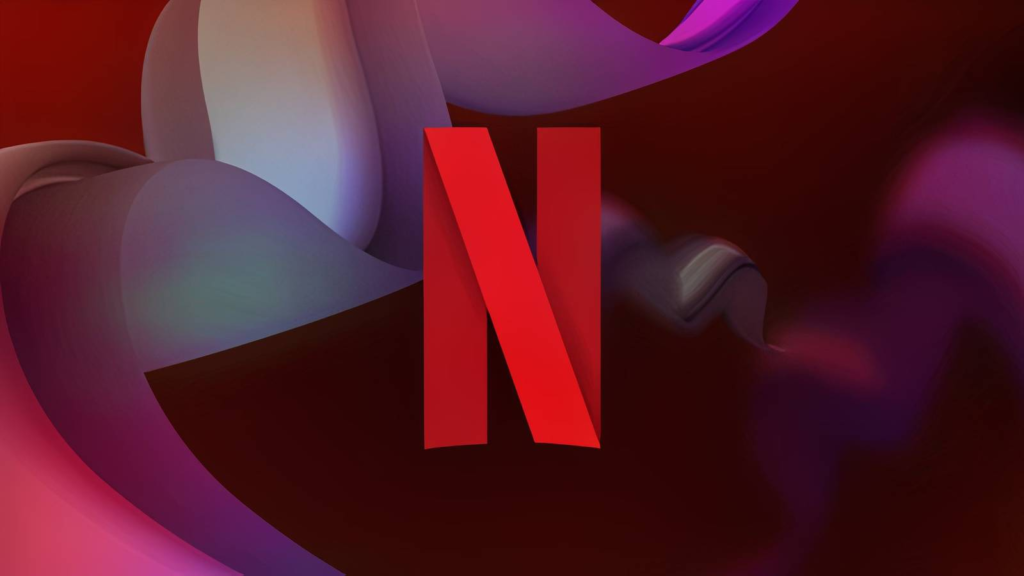 The Final Airbender headlines the checklist of the whole thing coming to Netflix in June the red netflix n logo centered against an abstract background of flowing 3d ribbons.png