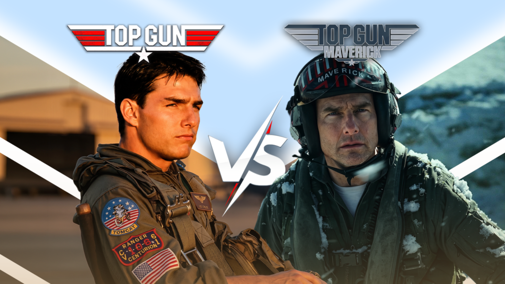 I in the end rewatched Tom Cruise's Most sensible Gun and Most sensible Gun Maverick, and the winner was once transparent top gun vs top gun maverick.png