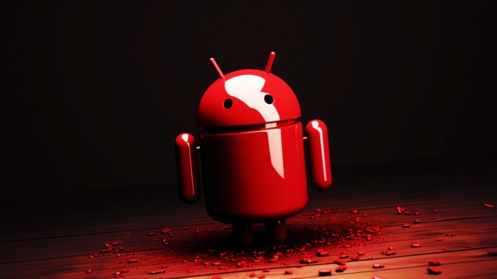 Google fixes one actively exploited Android zero-day, 124 flaws android red.jpg