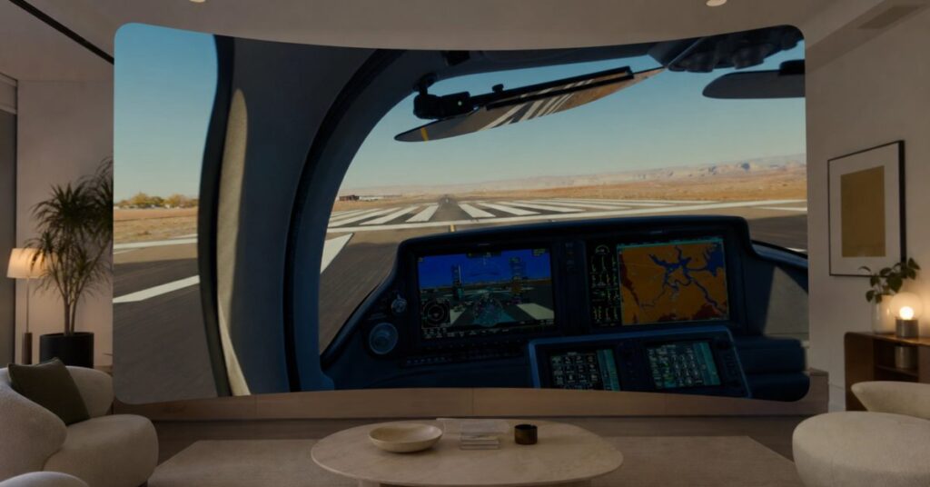 Apple Imaginative and prescient Professional beneficial properties a unfastened, local app that takes you on an immersive non-public flight letsgofly immersive cockpit.webp.jpeg
