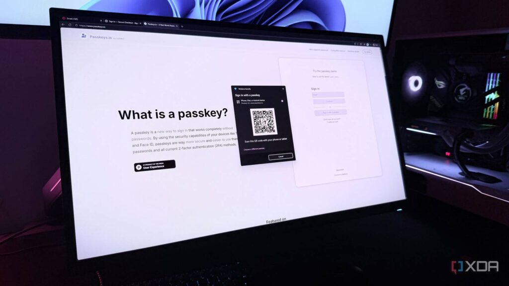 I ditched passwords for passkeys, and now I am locked into my ecosystem greater than ever passkey demo site.jpg